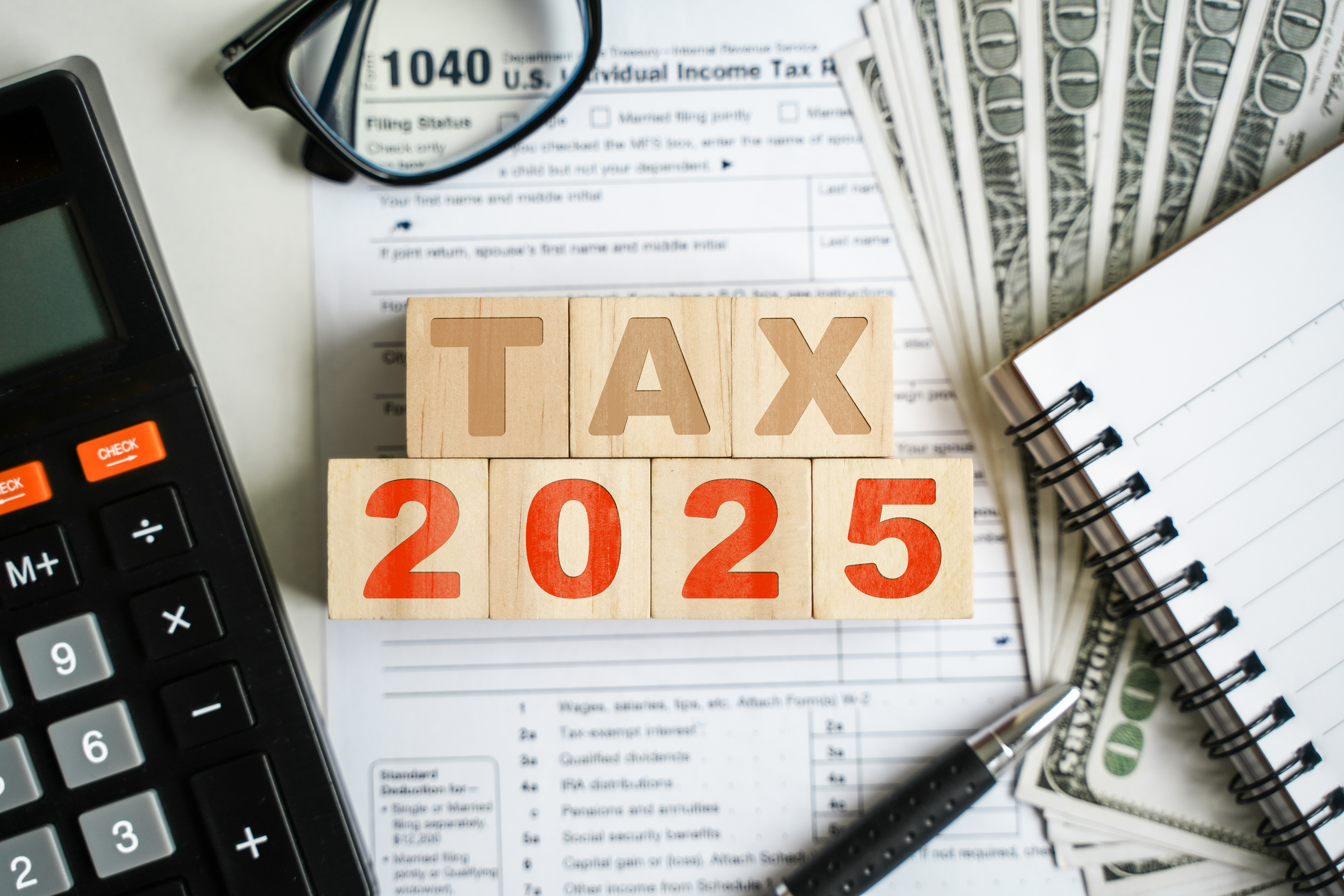 Taxes for tax year 2024 are due in 2025.