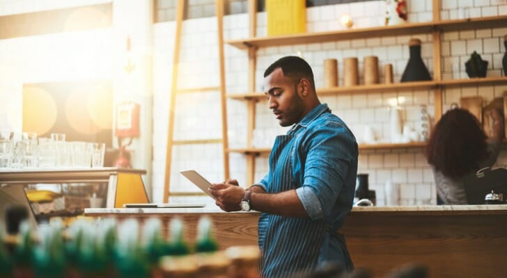 A small business owner reviewing a SIMPLE IRA.