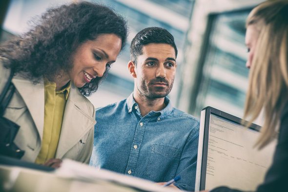 A couple opens a joint bank account.