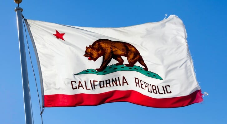 The California state flag.