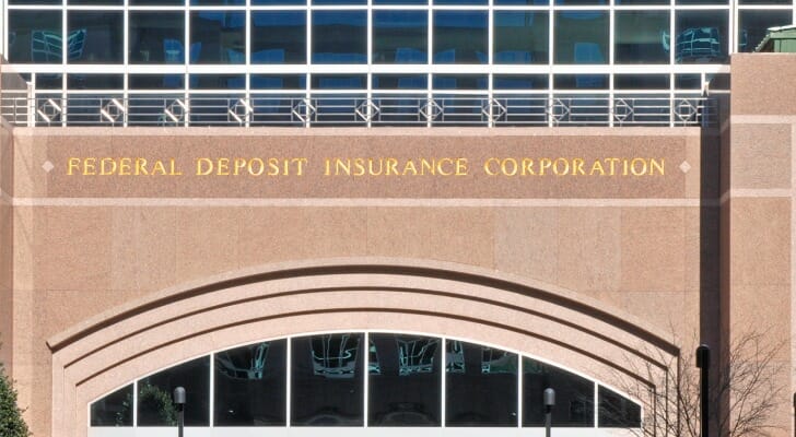 Closeup of the Federal Deposit Insurance corporation.