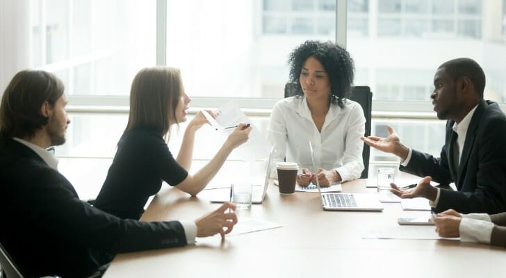 A financial advisory firm discussing estate planning strategies.