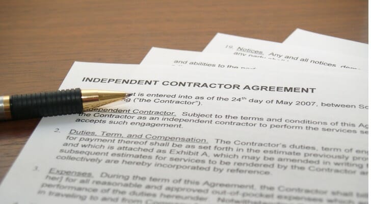 Independent contractors pay taxes through estimated quarterly payments and self-employment tax.