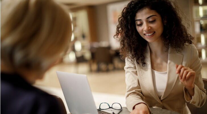 A business owner discussing the sale of a business.