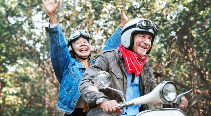 A couple enjoy their retirement.