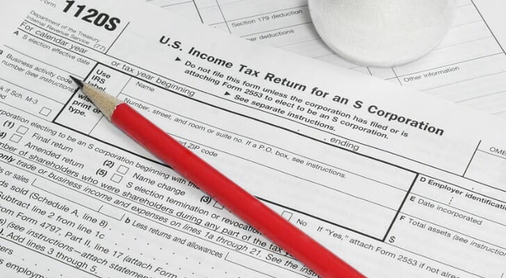 A U.S. Income Tax Return form for an S Corporation.