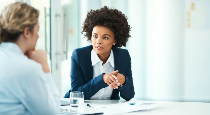 Investors discuss call options vs. put options.