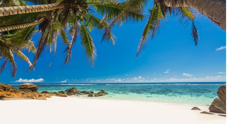 A tropical beach. If you're thinking of how to buy an island, it might not be as out of reach as you might think.