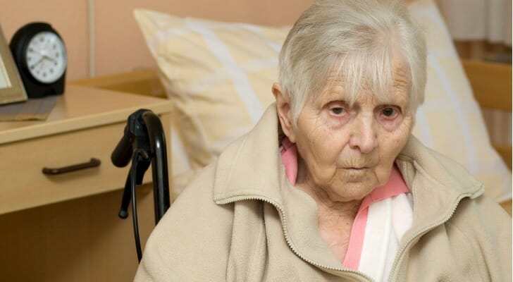 A woman with nursing home insurance to rely on.