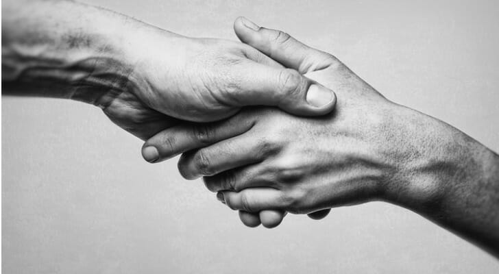 Two hands held together