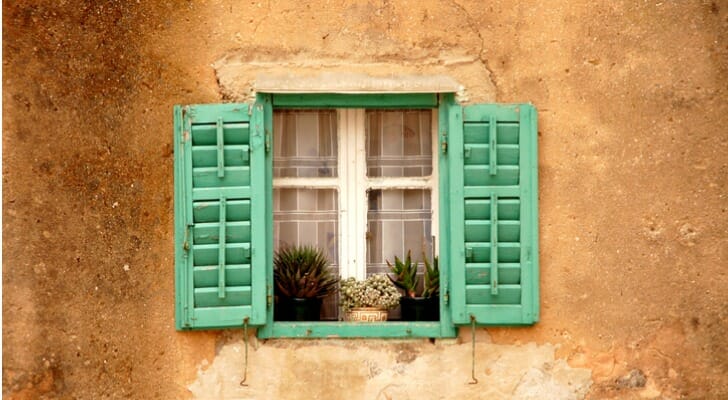 Window in a house in Croatia.