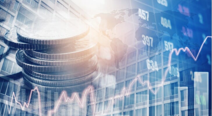 coins on a digital graph