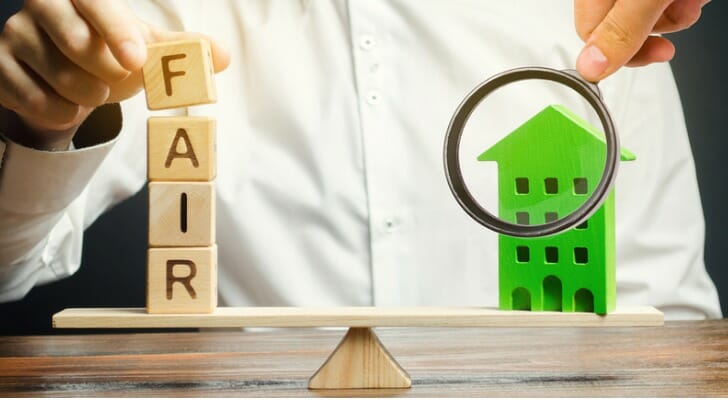The fair market value is the price at which a property would change hands between a willing buyer and a willing seller.