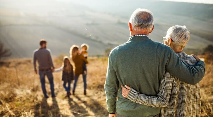 A retired couple with their kids and grandkids, wondering if their Social Security can be garnished.