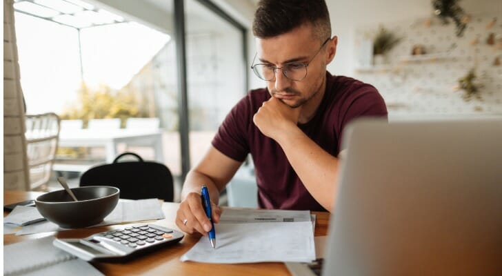Man doing zero-based budgeting