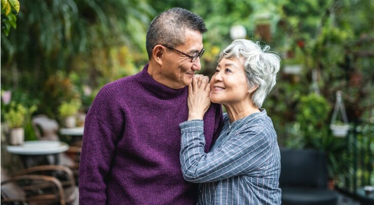 Happy retired couple