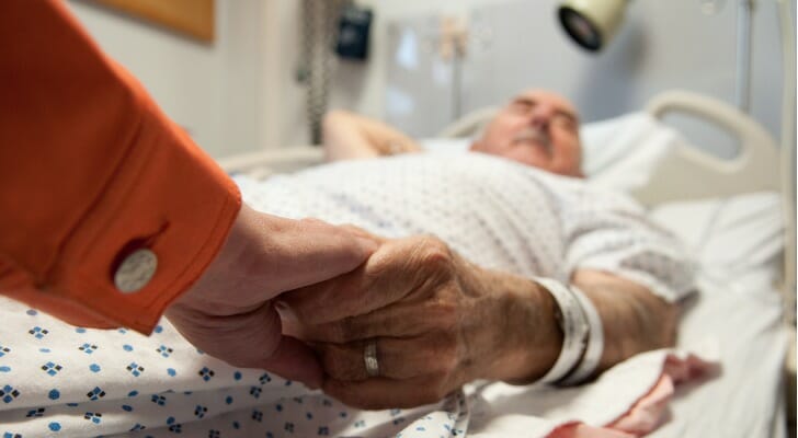 Elderly man near death