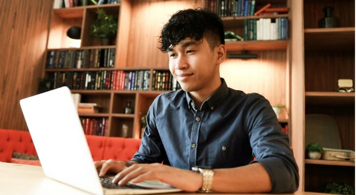 An advisor looking up certification requirements for the certified college financial consultant (CCFC) designation.