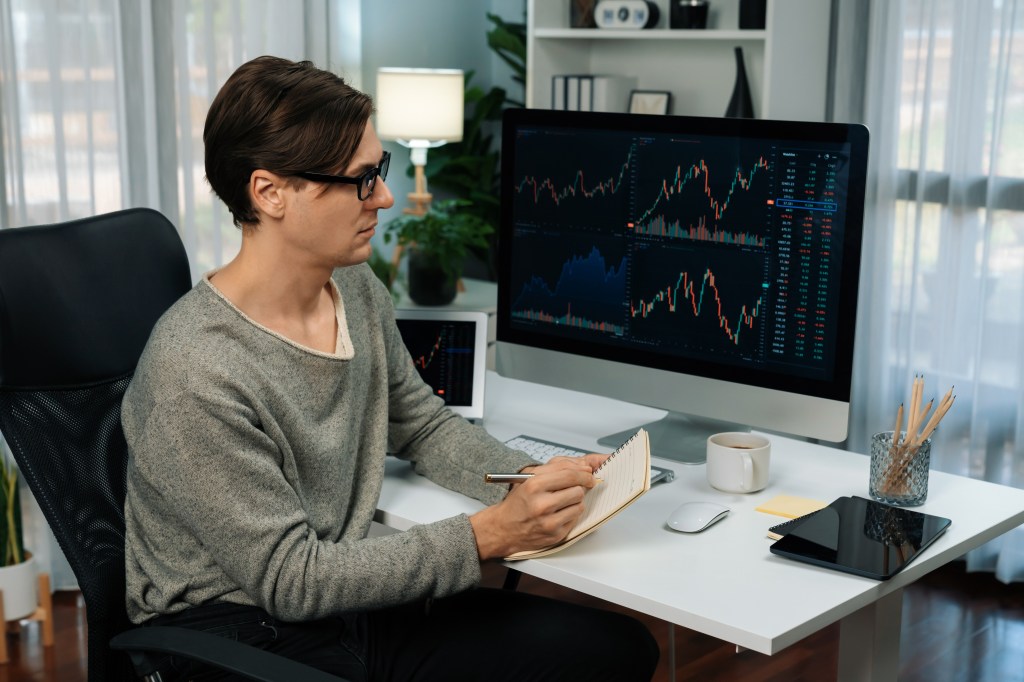 An investor reviewing the performance of their portfolio.