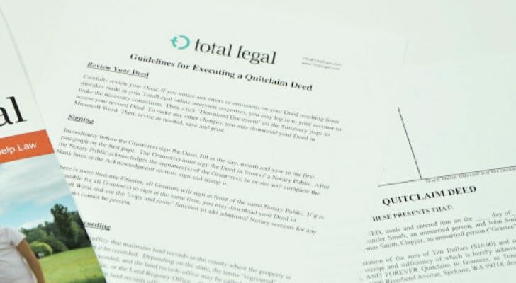Image shows an image of a form from TotalLegal. SmartAsset reviewed TotalLegal to see how it stacked up against other estate planning websites.