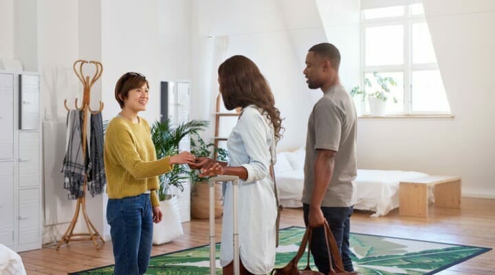 AirBnB stock can be purchased through a brokerage or a financial advisor.