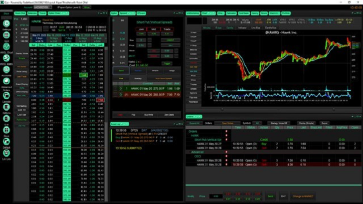An image of a brokerage platform interface.