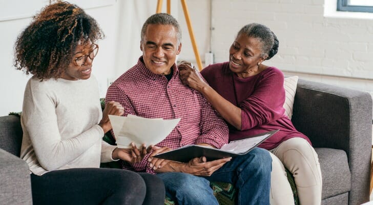 Older couple completes their estate plan