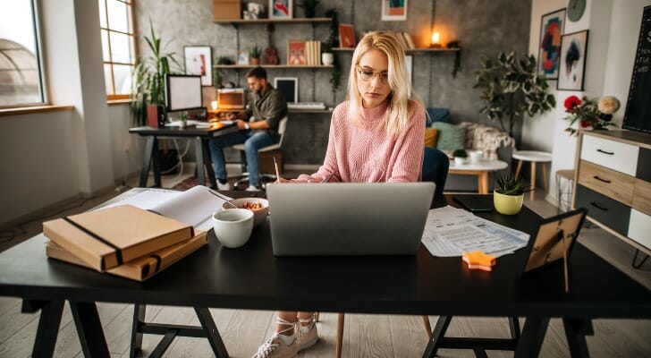 Female contemplating an options contract