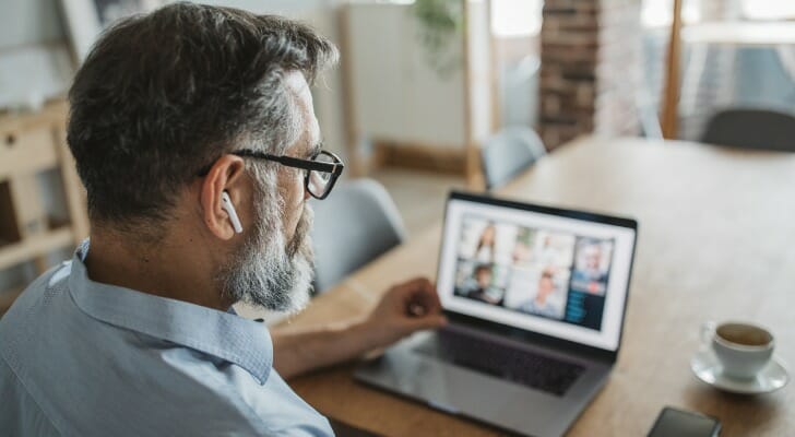 A investor reviewing their investments.