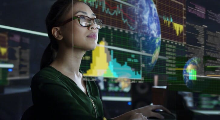 A female asian money manager