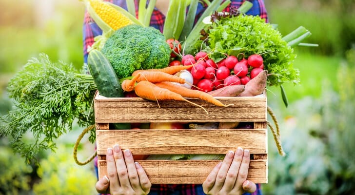 Farm-fresh produce in a box