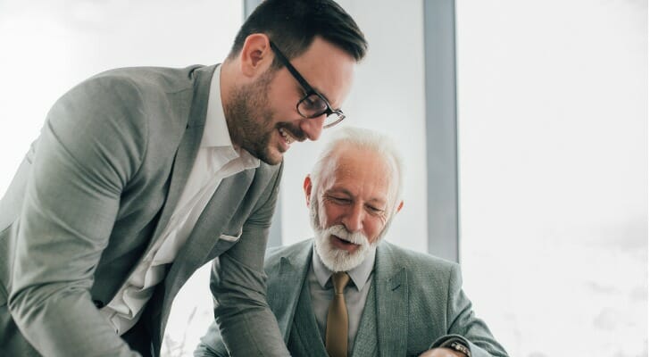 Advisors working together at a multi-family office.