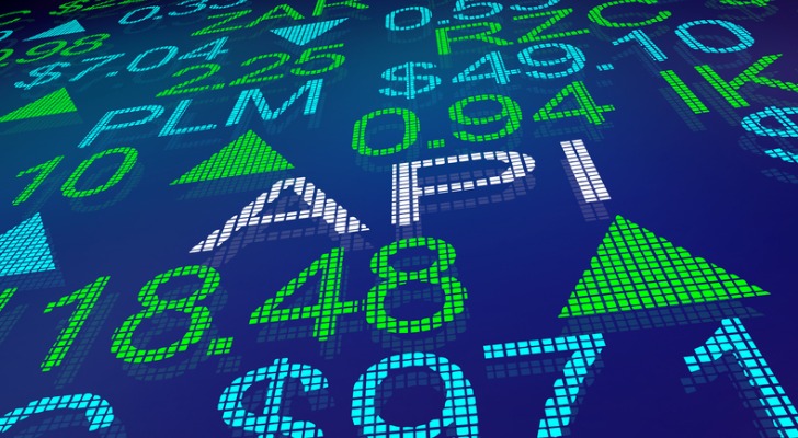 A picture of a stock market screen.