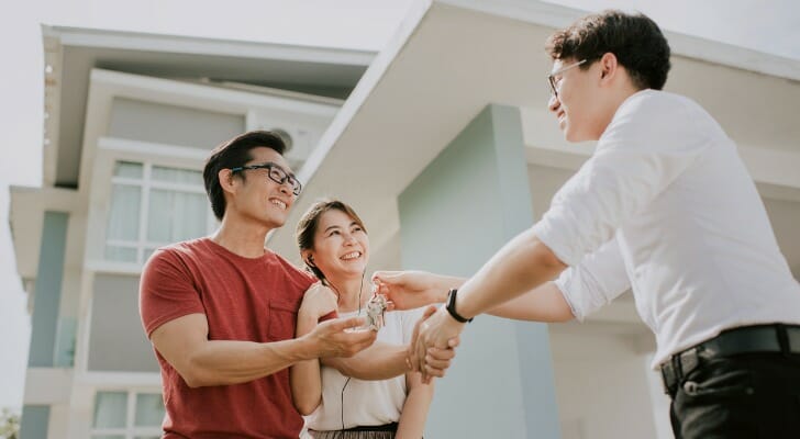 Couple that has just bought a house
