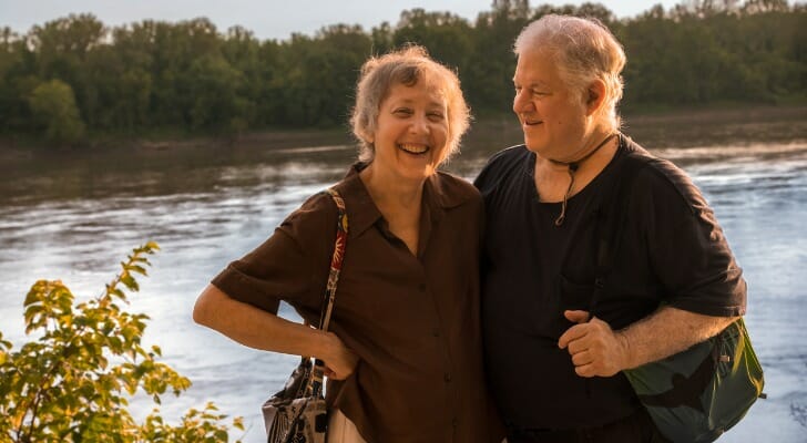 A senior couple enjoying the benefits of their 403b and Roth IRA.