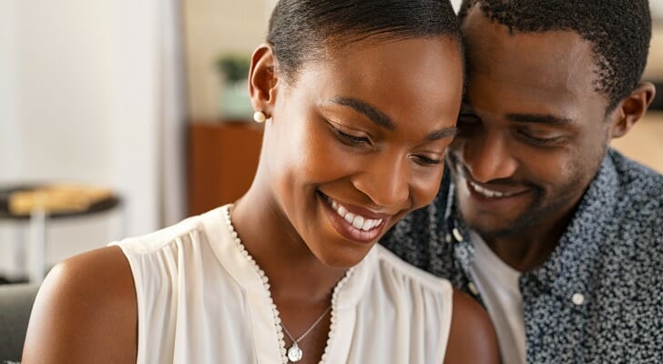 A couple reviewing their estate plan.