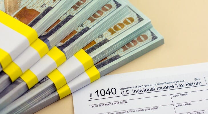 Cash and a Form 1040