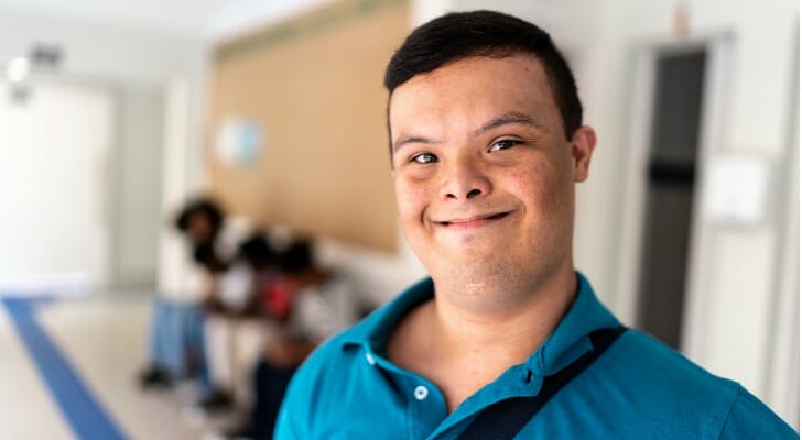 Special needs young man