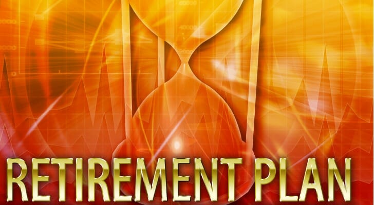 "RETIREMENT PLAN" and hour glass