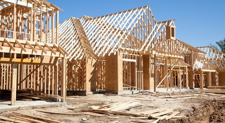 Homes under construction