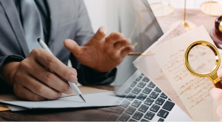 Bankers discuss a guaranteed investment certificate