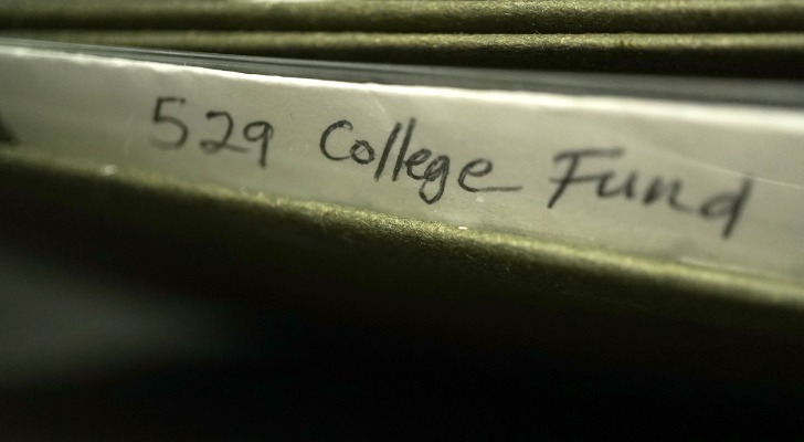 A folder labeled "529 college fund."