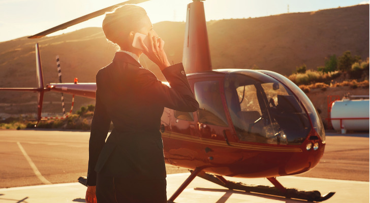 An ultra-high net worth individual speaking to an advisor on the phone about her asset allocation.