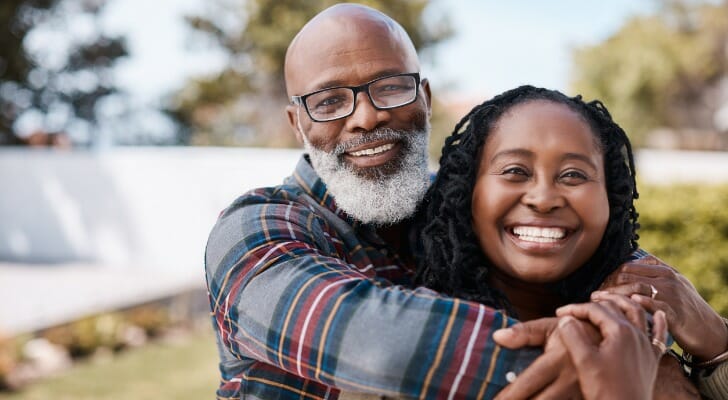 A senior couple enjoying their retirement.