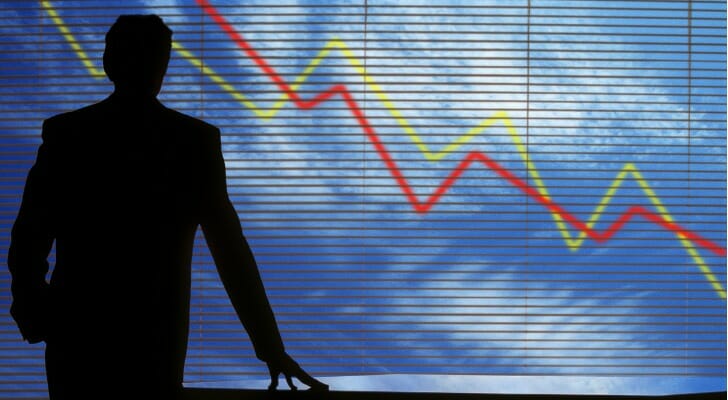 Stock prices typically fall during a recession.