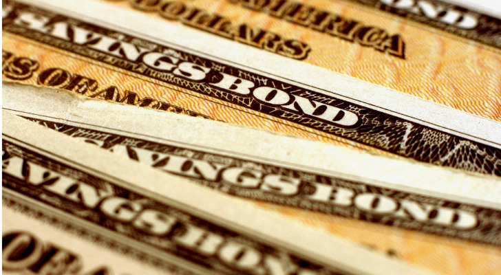 A stack of savings bonds.