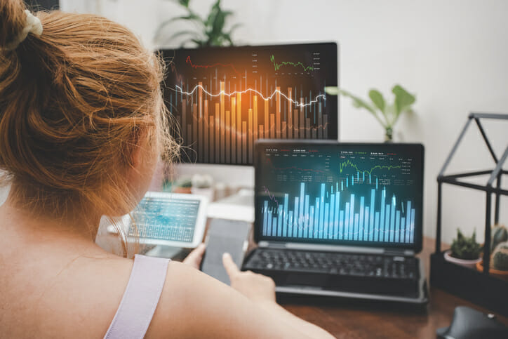 An investor reviews their portfolio performance.