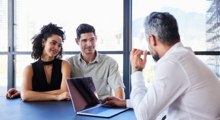 A couple ask their advisor about a prize linked savings account.