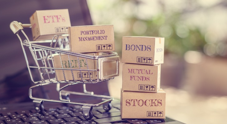 Investment securities in a shopping cart