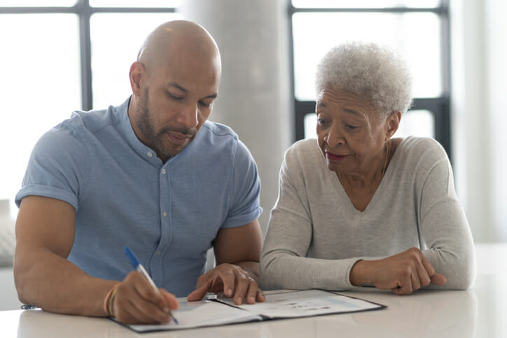 A mother and son review what is a secondary or contingent beneficiary?